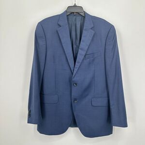 Peter Millar Blazer Jacket Mens 42 Blue Single‎ Breasted Business Casual FLAWS